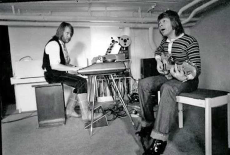ABBA recording with Teac reel tape recorder