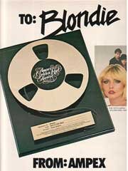 Ampex Ad featuring Blondie