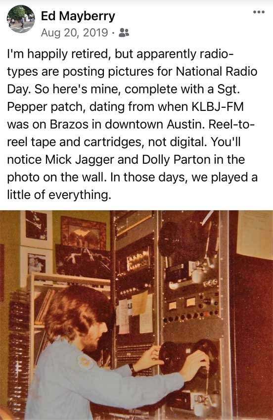 Ed Maberry KLBJ Radio DJ
