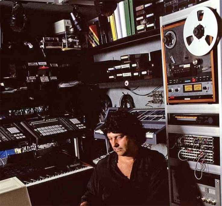 Eumir Deodato with Otari reel tape recorder