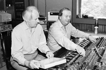 George Martin and Geoff Emerick