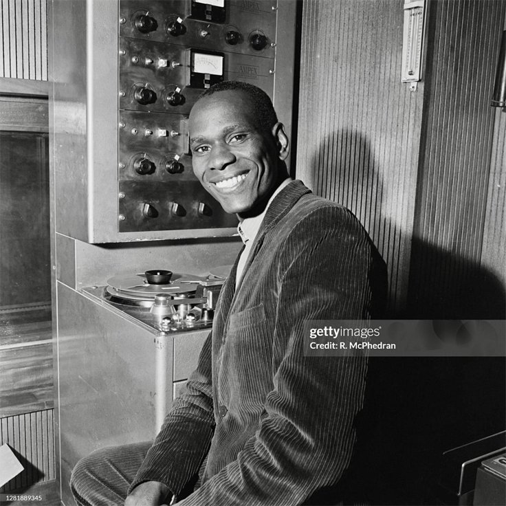 Jackie Edwards - Jamaican musician songwriter with Island Records and Ampex reel tape recorder