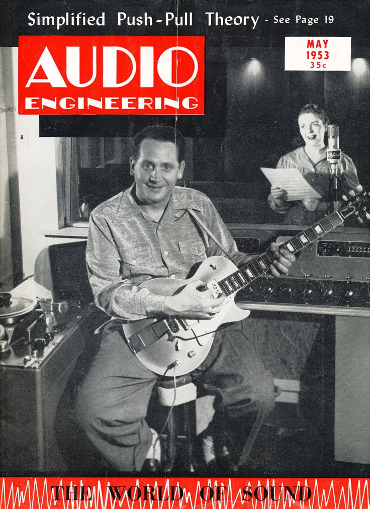 Les Paul and Mary Ford featured on Audio Magazine's cover