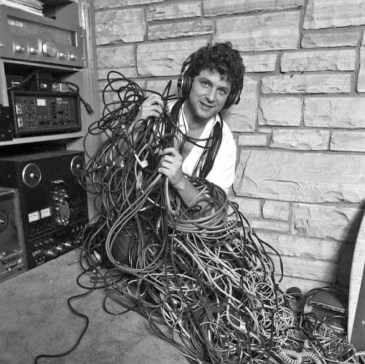 Lindsey Buckingham of Fleetwood Mac with Teac and TechnicsTechnicsTeac