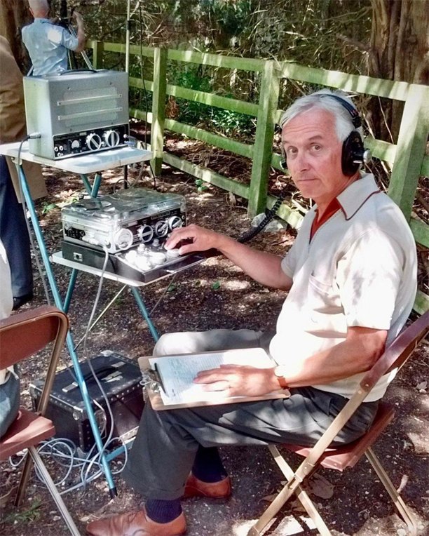 On-location sound engineer with Nagra III