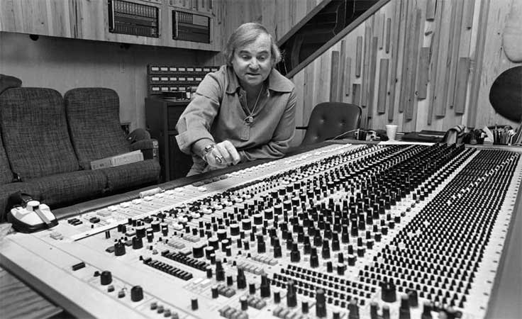 Mack Emerman with MCI reel tape recorder