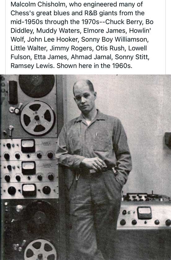 Malcolm Chisholm Chess Records Studio