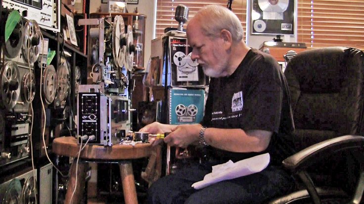 Martin repairing Sony TC-630 reel tape recorder