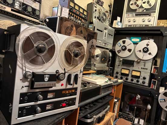 RheemRoberts 1725 reel and 8 track tape recorder donated by Sandra H