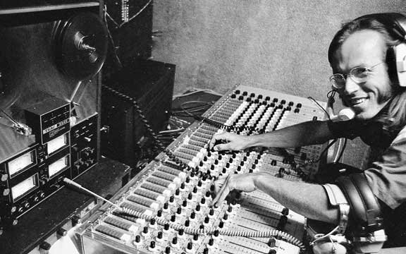 Cliff Eager at the Gilpin street studio - Steve Counter donated Teac 3340