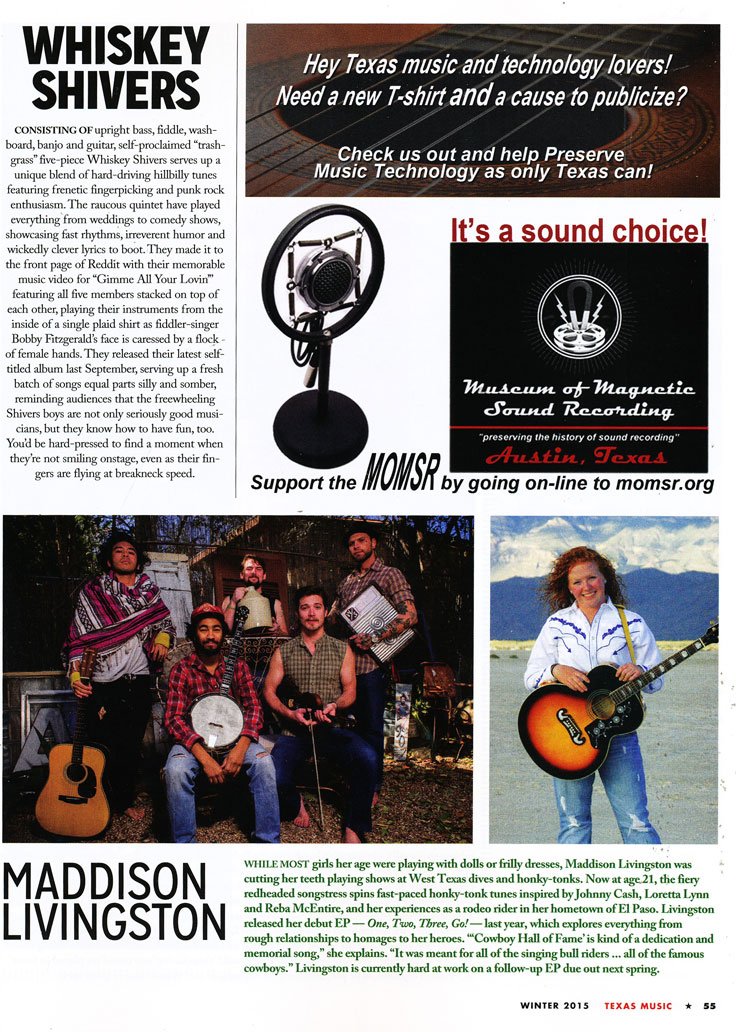 Texas Music Magazine ad 2