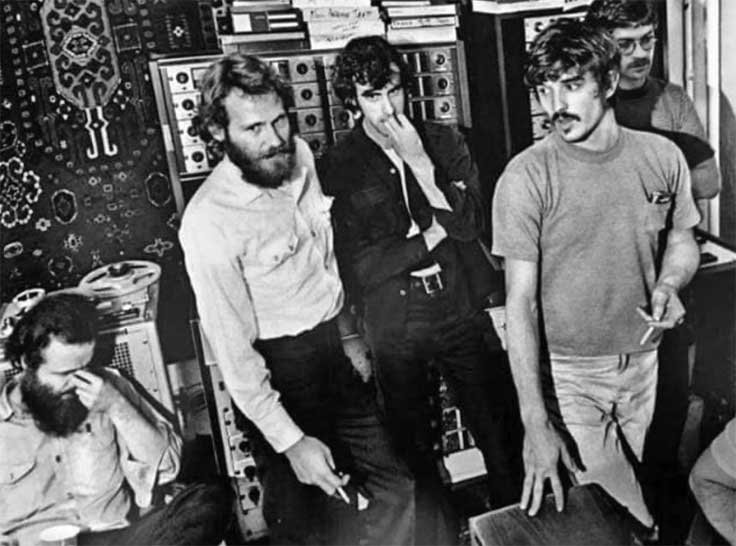 The Band with Ampex reel to reel tape recorder