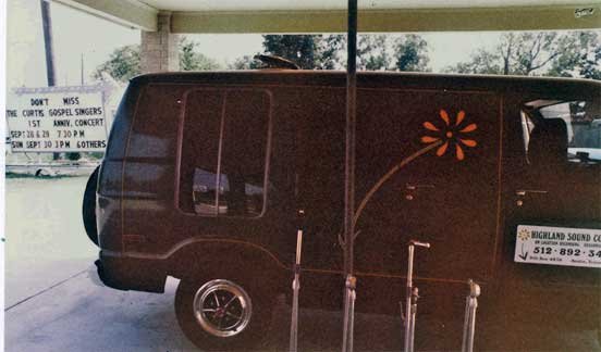 Phantom Productions' on location recording van in Houston