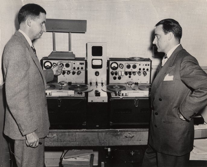 John "Jack" Mullin with McKenzie and German Magnetophons