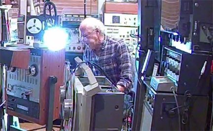 Greg Klinginsmith repairing MOMSR Sturder A807 power