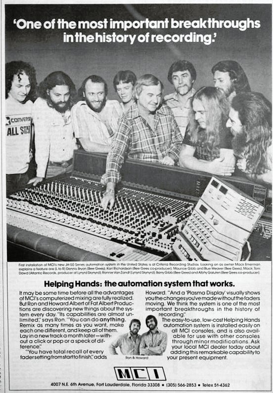 1977 MCI ad featuring the Bee Gees
